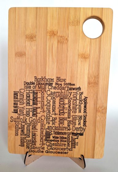 "British Cheeses" cheese board